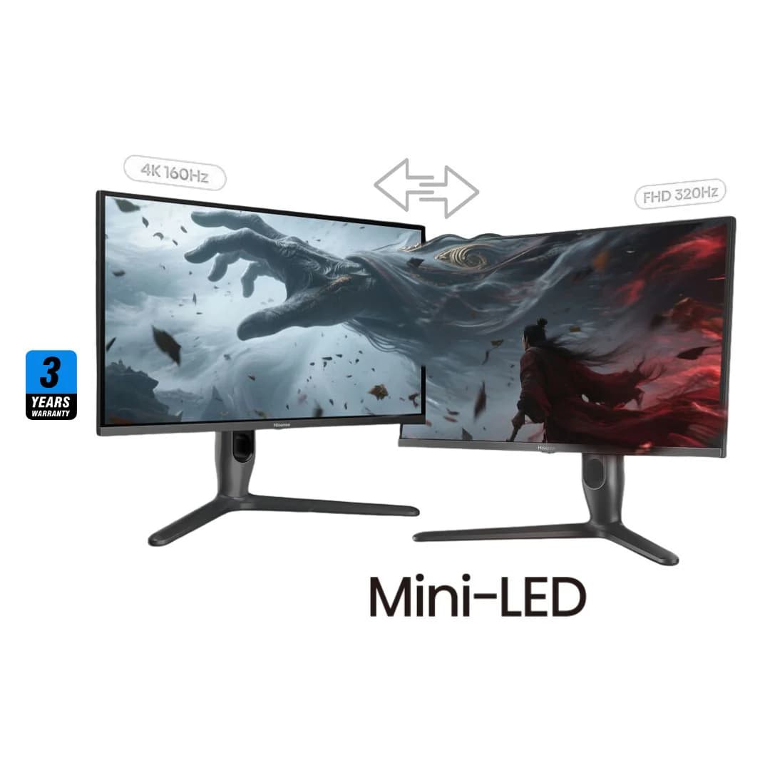 Hisense 27G7Q-Pro 27 Dual Refresh rate 4K (3840x2160) (160Hz 4K - 320Hz FHD) 1Ms IPS Mini-Led Flat — thumbnail 2 of 7