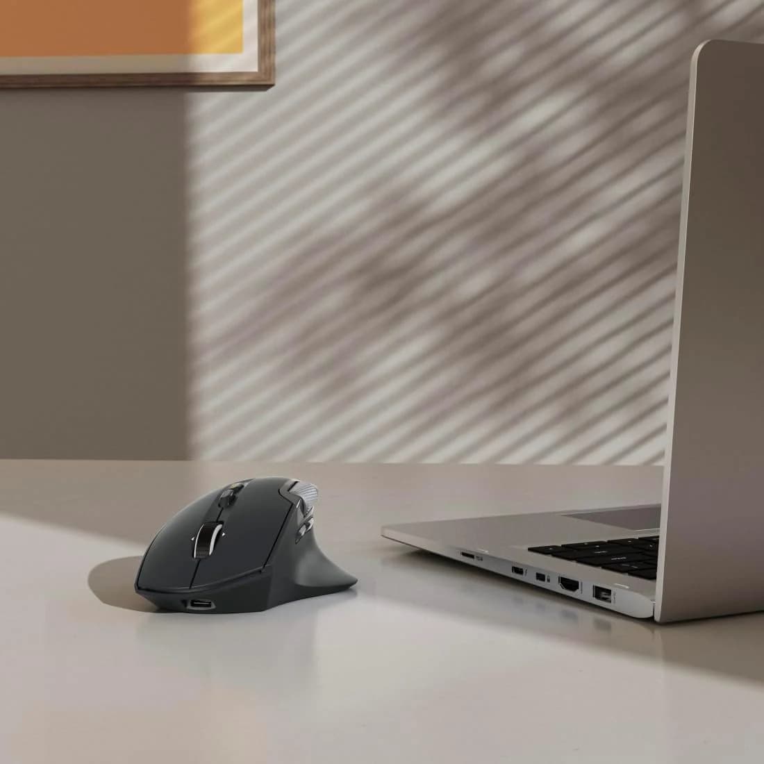 Hama WM-900 Multi-Device Wireless Mouse – 10-Button Radio & Bluetooth Rechargeable Optical Mouse, Ergonomic Right-Handed Design, RGB Lighting & USB-C Charging — thumbnail 7 of 7