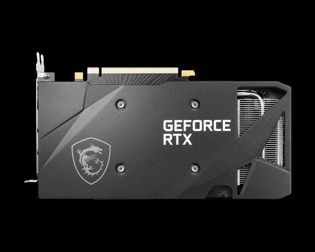 MSI GeForce RTX 3060 VENTUS 2X 12G OC – Ampere GPU, 12 GB GDDR6 15 Gbps, 1807 MHz Boost, Dual TORX Fan 3.0, 3× DP 1.4a & HDMI 2.1 — thumbnail 4 of 5