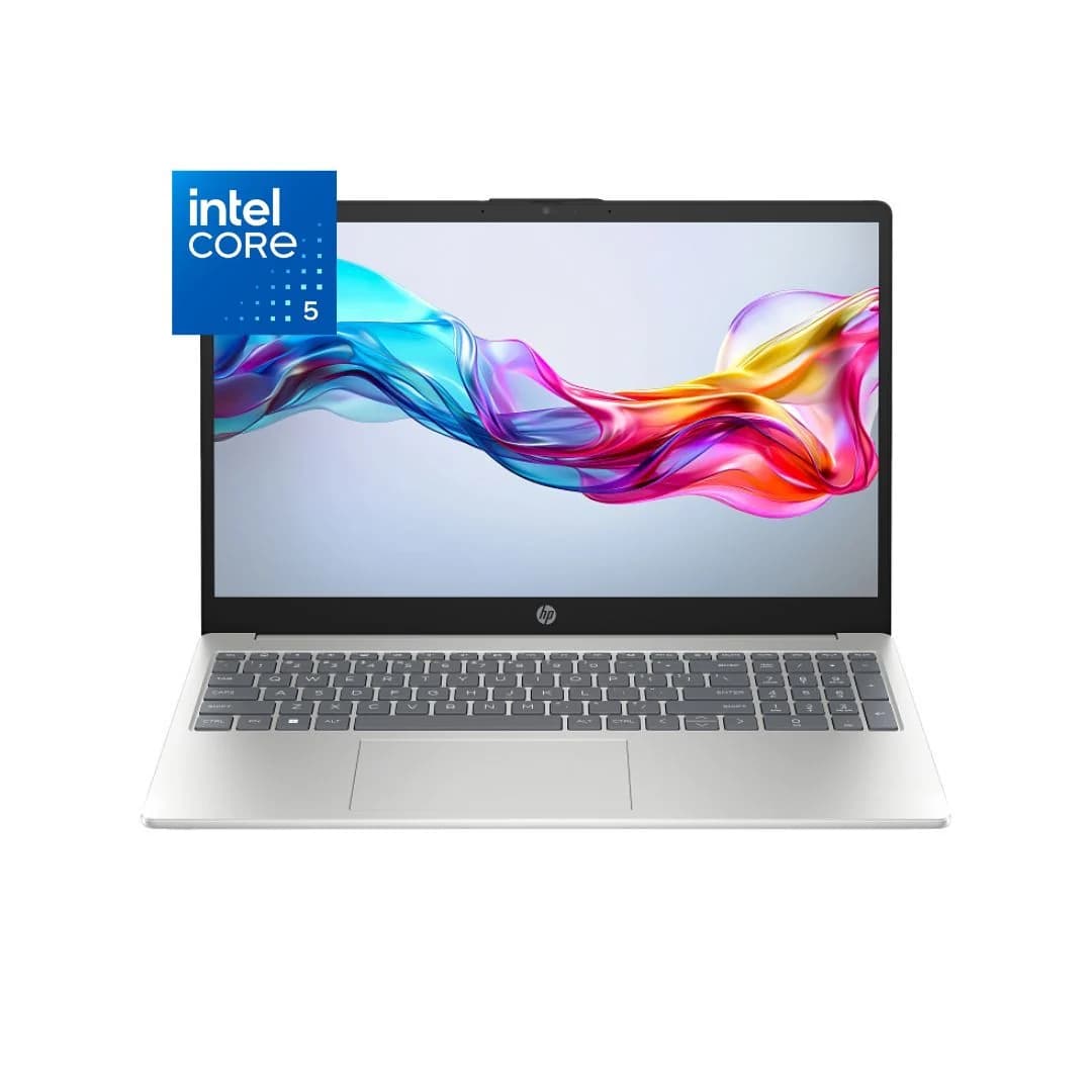HP 15-fd0912TU, Intel Core 5-120U, RAM 8GB, SSD 512GB , Intel Iris Xe Graphics, 15.6 Inch FHD, silver