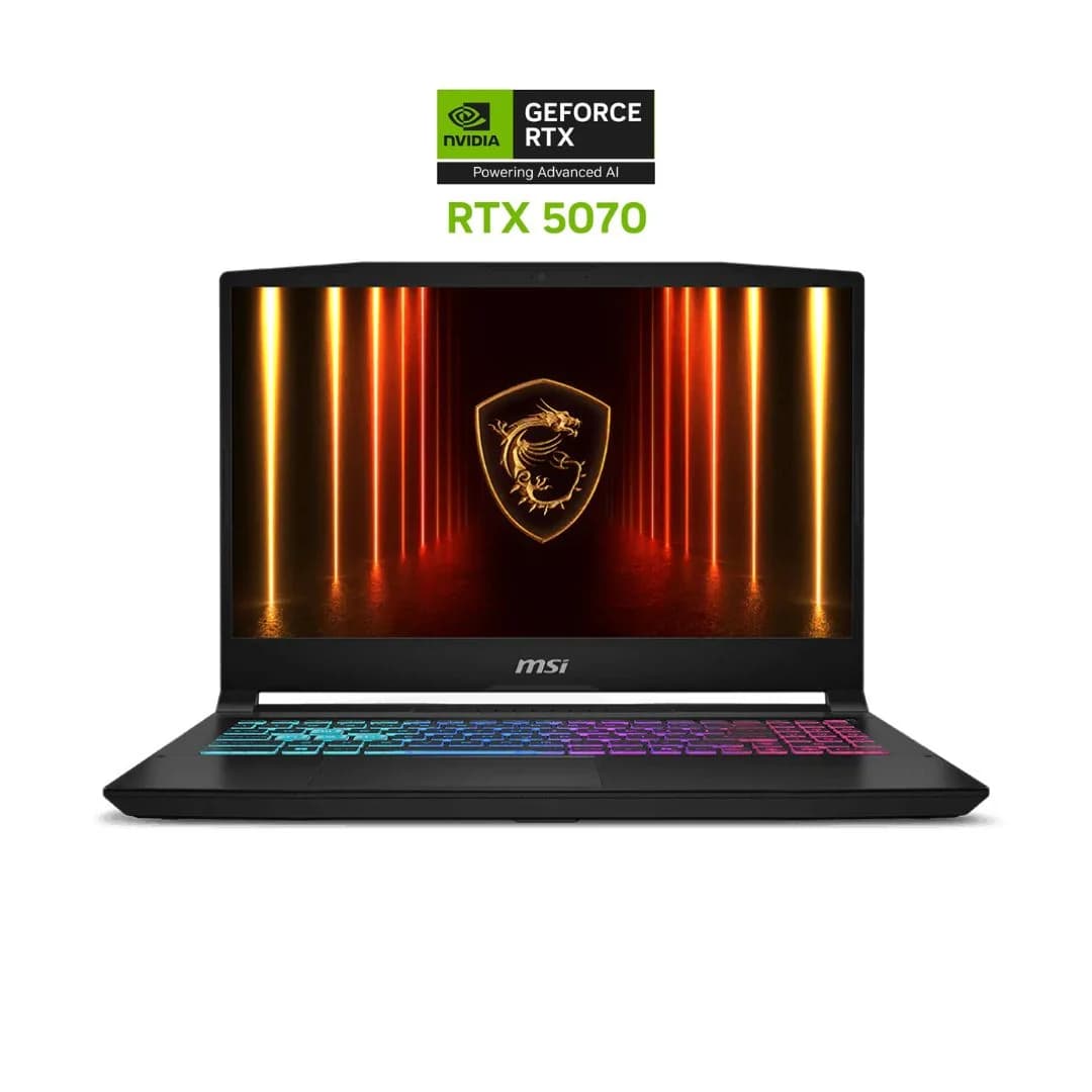 MSI Katana 15, NVIDIA RTX 5070 8GB, Intel Core i7-14650HX, RAM 32GB, SSD 1TB, 15.6 Inch FHD IPS 144Hz, Black