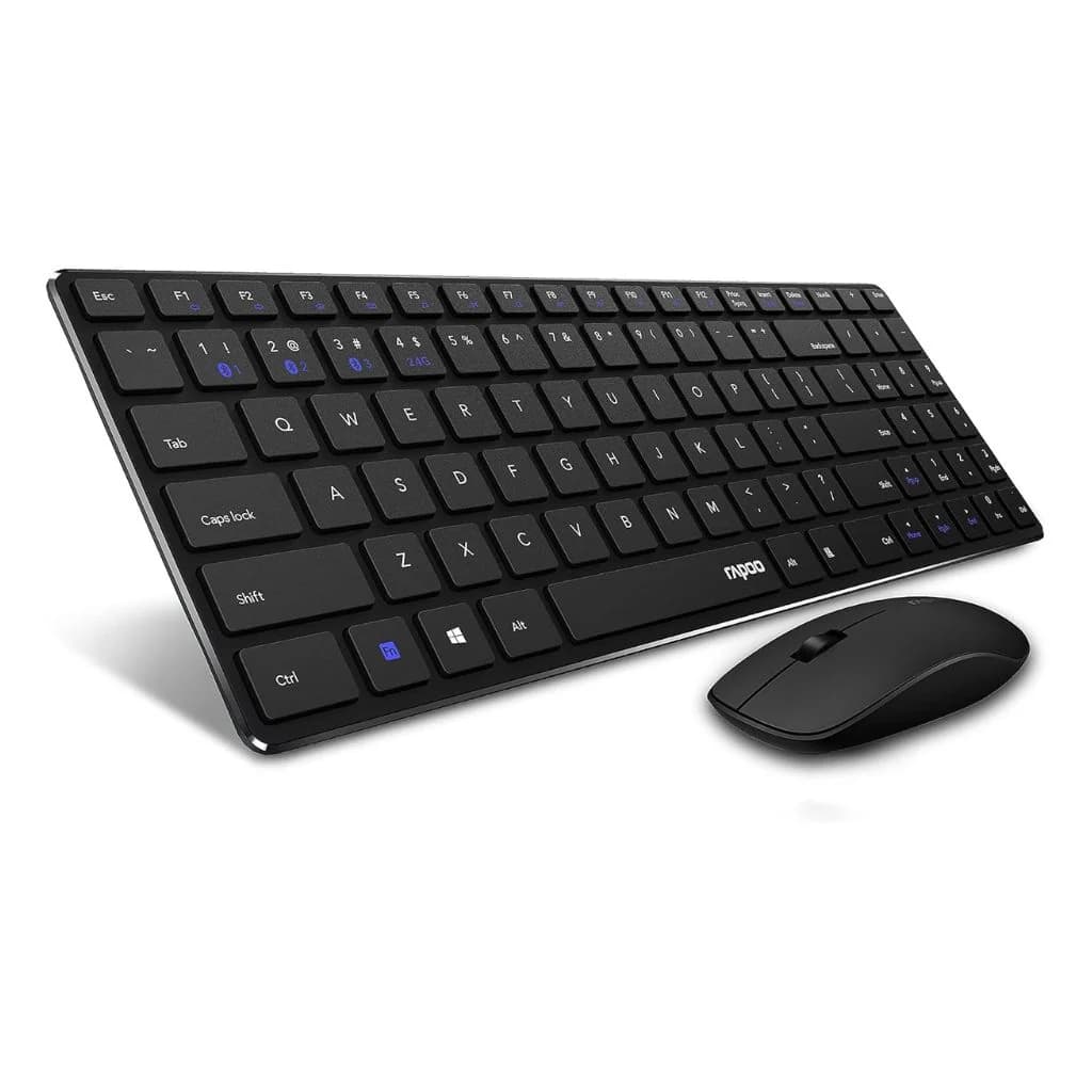 Rapoo 9320M Wireless Keyboard and Mouse Combo Kit  - Black