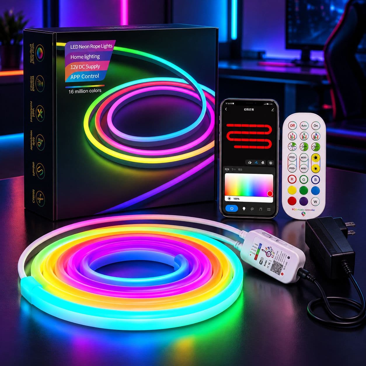 RGBIC Smart Neon Rope Light (3m) 