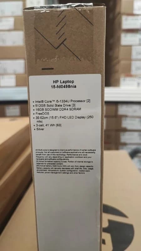 HP 15-fd0498NIA, Intel Core i5-1334U, RAM 16GB, SSD 512GB , Intel Iris Xe Graphics, 15.6 Inch FHD, Natural silver — thumbnail 7 of 7