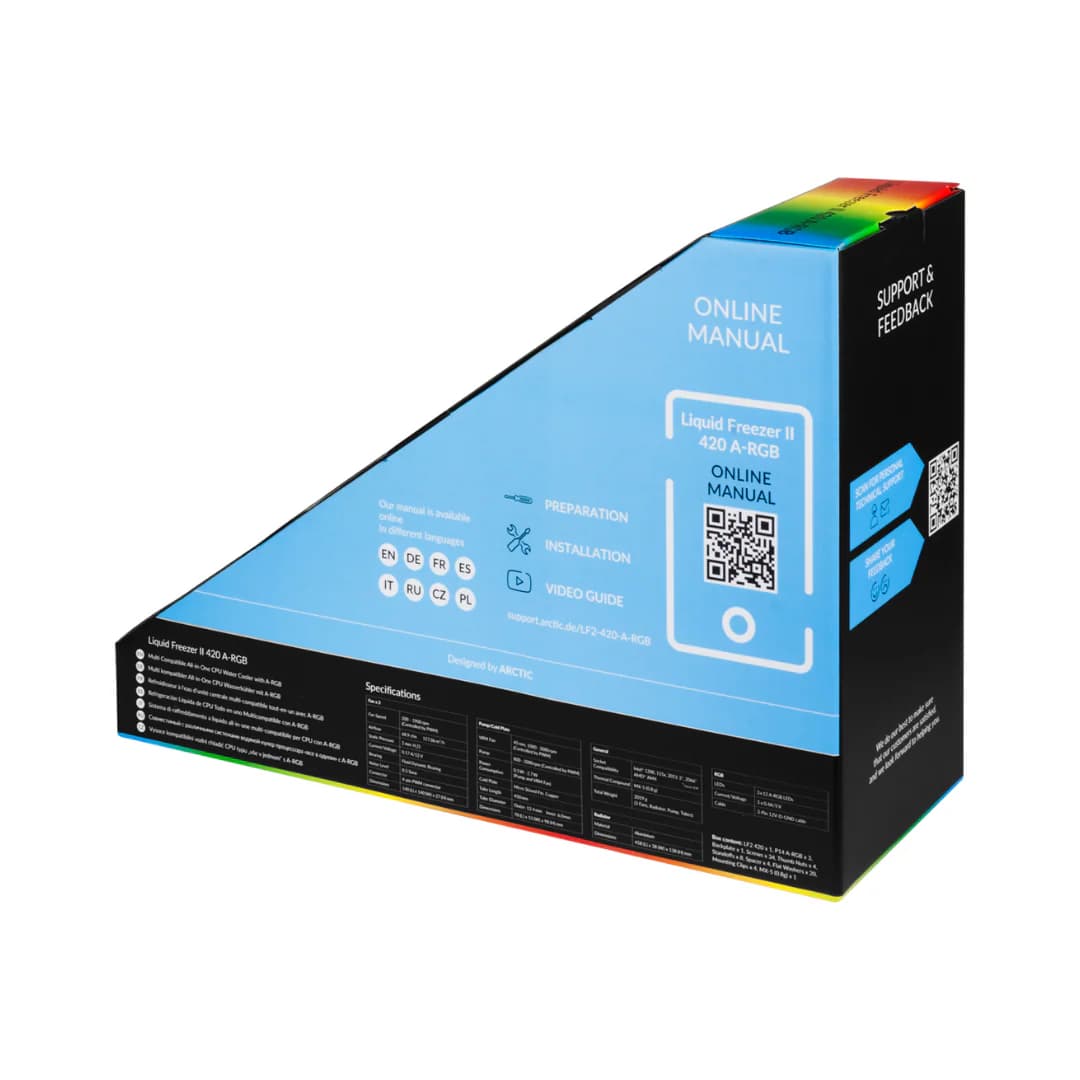 Arctic Liquid Freezer II 420 A-RGB AIO Cooler — thumbnail 6 of 6