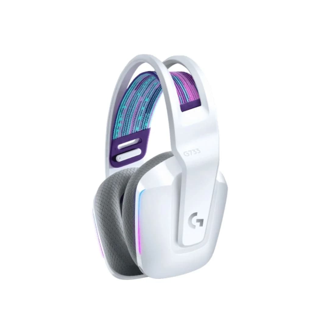 Logitech G733 Lightspeed Wireless Gaming Headset - White — thumbnail 2 of 4