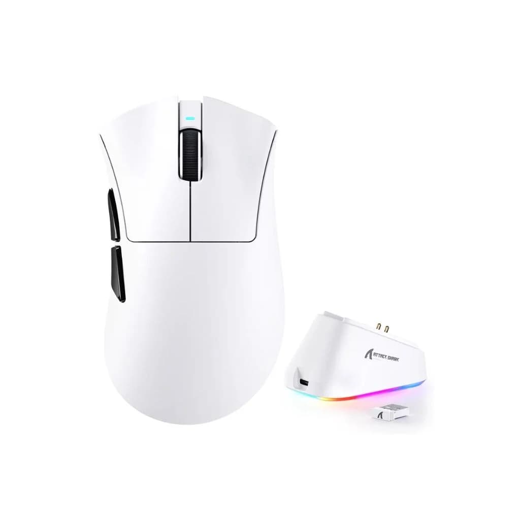 Attack Shark V3 Pro Wireless Gaming Mouse - White