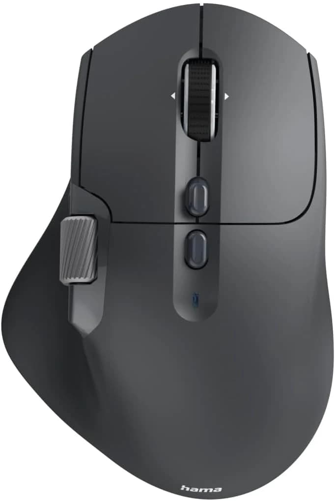 Hama WM-900 Multi-Device Wireless Mouse – 10-Button Radio & Bluetooth Rechargeable Optical Mouse, Ergonomic Right-Handed Design, RGB Lighting & USB-C Charging — thumbnail 1 of 7