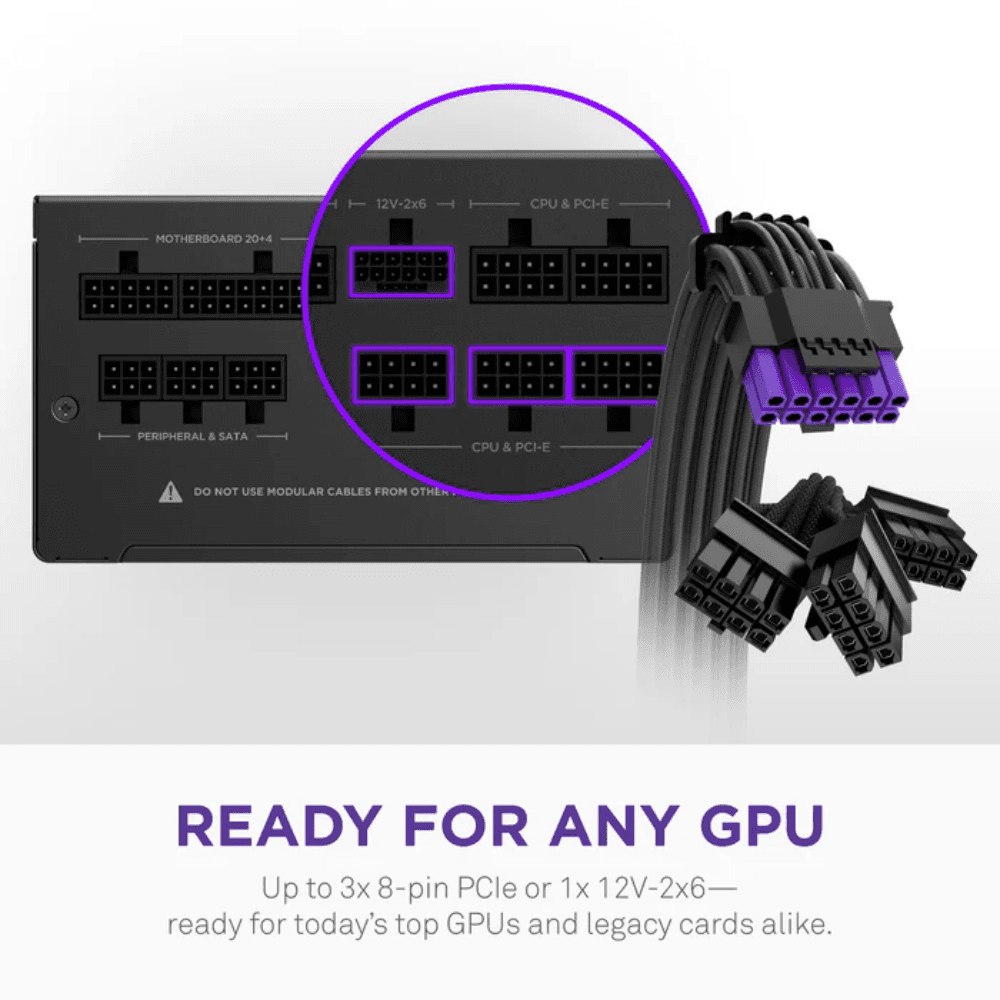 NZXT C850W 80+PLUS Gold Core ATX 3.1 BLACK Power Supply — thumbnail 5 of 7
