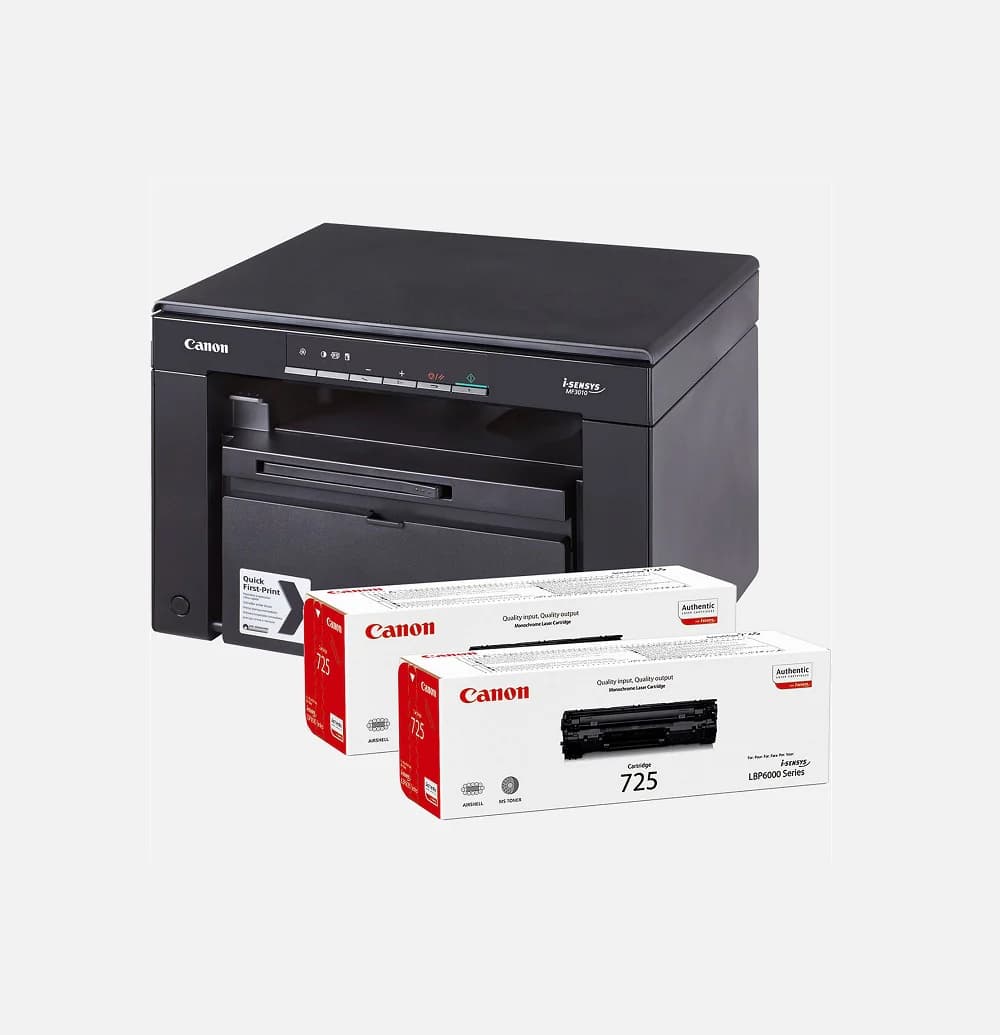 Canon i-SENSYS MF3010 Digital Multifunction Laser Printer and Scanner (Black & White) — thumbnail 2 of 4
