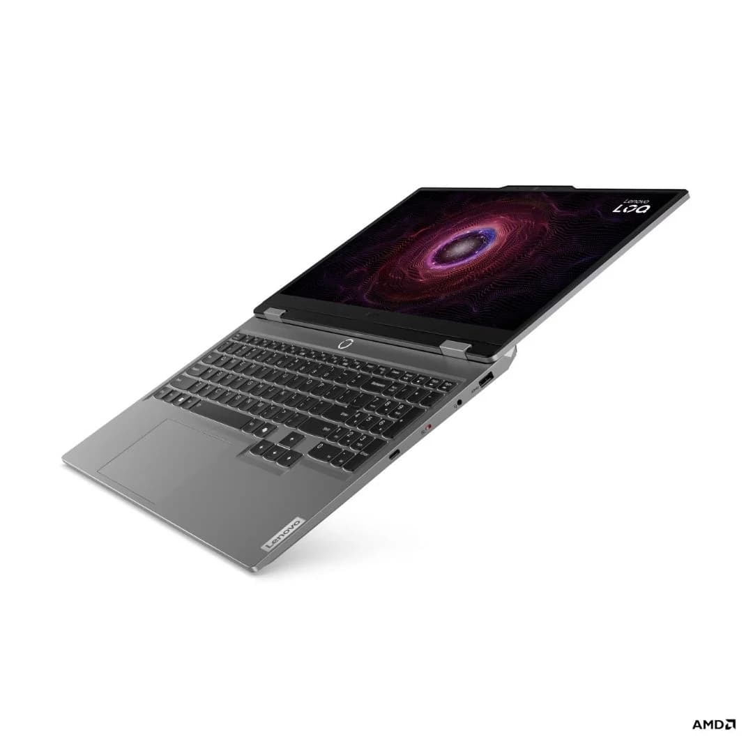 Lenovo LOQ 15, RTX 3050-6G, Ryzen 5-7235HS, RAM 16GB, SSD 512GB, 15.6 Inch FHD, Luna Grey — thumbnail 3 of 7