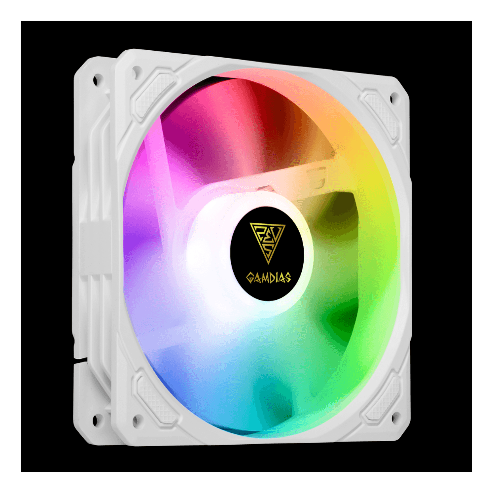 GAMDIAS FAN COOLING LIQUID CHIONE M3-240 120mm RGB WHITE — thumbnail 5 of 5