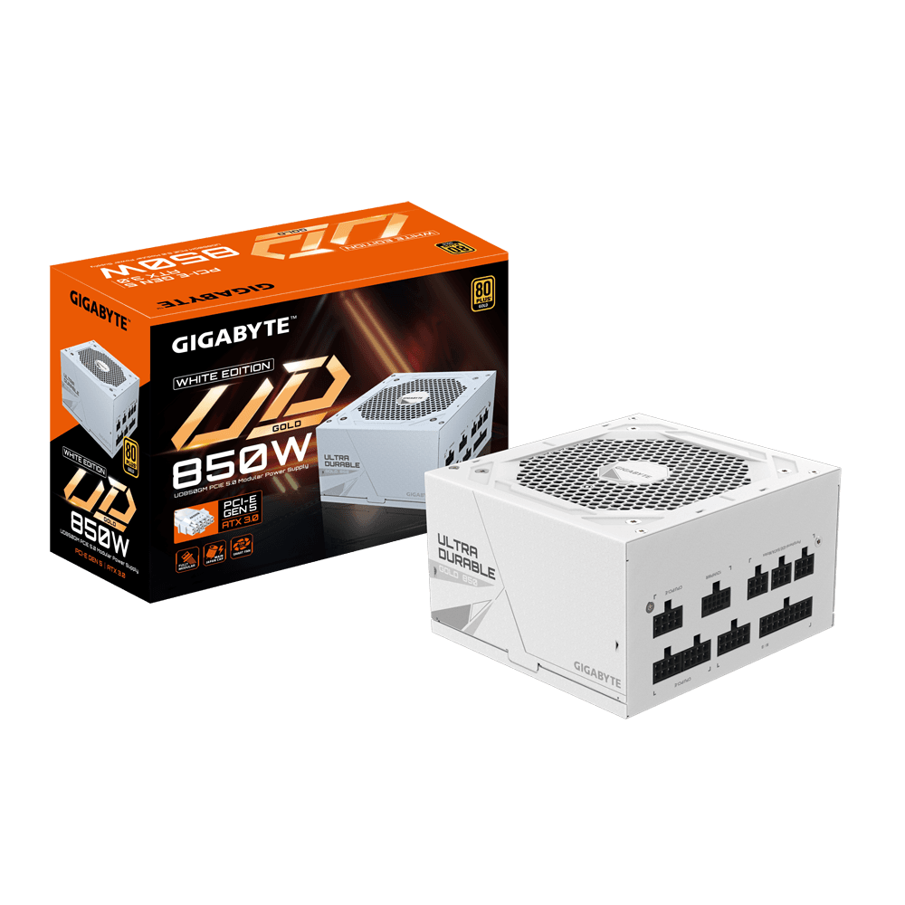 GIGABYTE UD850GM  850W 80+PLUS GOLD WHITE Power Supply