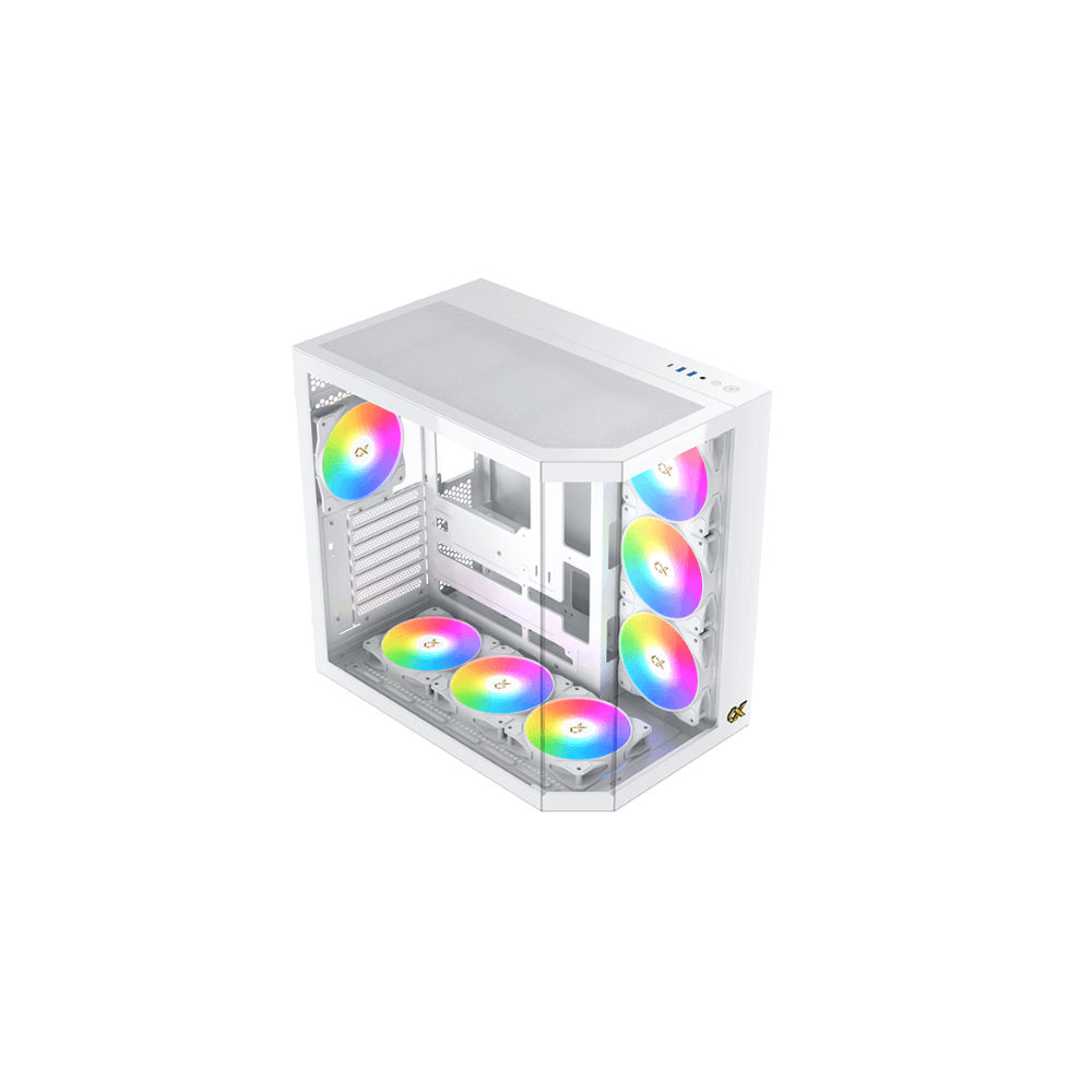 XIGMATEK CUBI II ARCTIC – E-ATX Mid-Tower PC Case – White — thumbnail 2 of 4