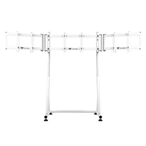 Thermaltake Triple Racing Monitor Stand – Steel Frame, Up to Three 32″ Displays, VESA Mount, Height Adjustable (920–970 mm), Folds Backward — thumbnail 6 of 10