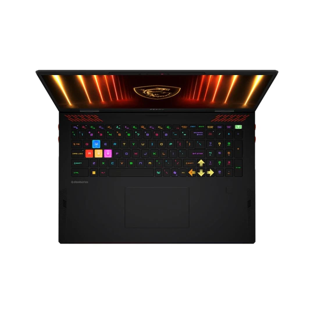 MSI Raider A18 HX A9WIG-205AE, AMD Ryzen 9-9955HX3D, RAM 64GB, SSD 2TB, NVIDIA RTX 5090 24G, 18 Inch UHD+ (4k+) 120Hz, Core Black — thumbnail 2 of 8