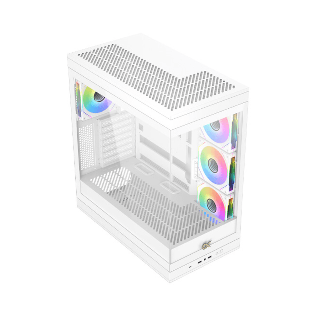 XIGMATEK META ARCTIC – E-ATX Mid-Tower PC Case – White — thumbnail 4 of 5