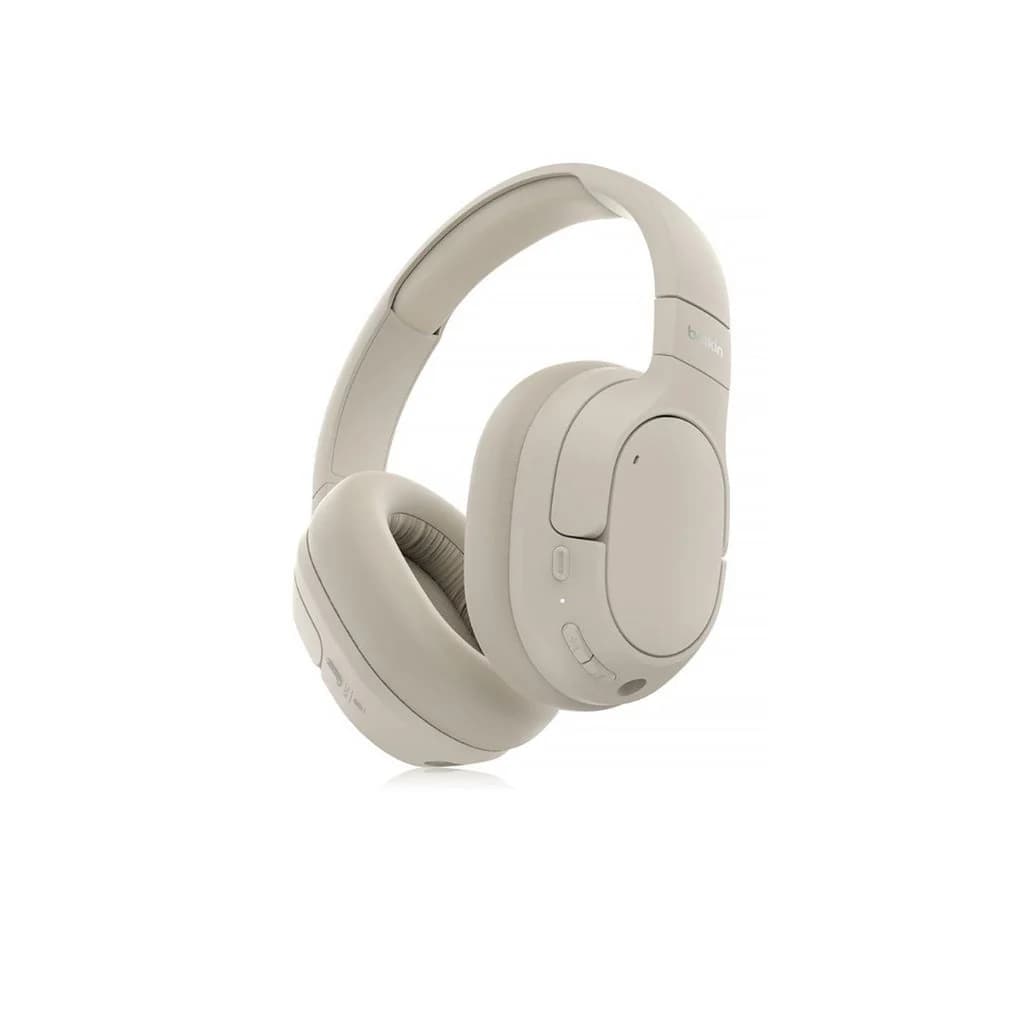 Belkin  SoundForm Isolate Noise Cancelling Over-Ear Headphones - Sand — thumbnail 2 of 3