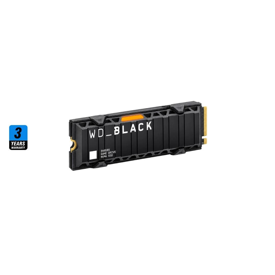 WD BLACK SN850X 1TB with Heatsink , 7300MB/s M.2 NVME , PCIe 4.0 — thumbnail 3 of 6