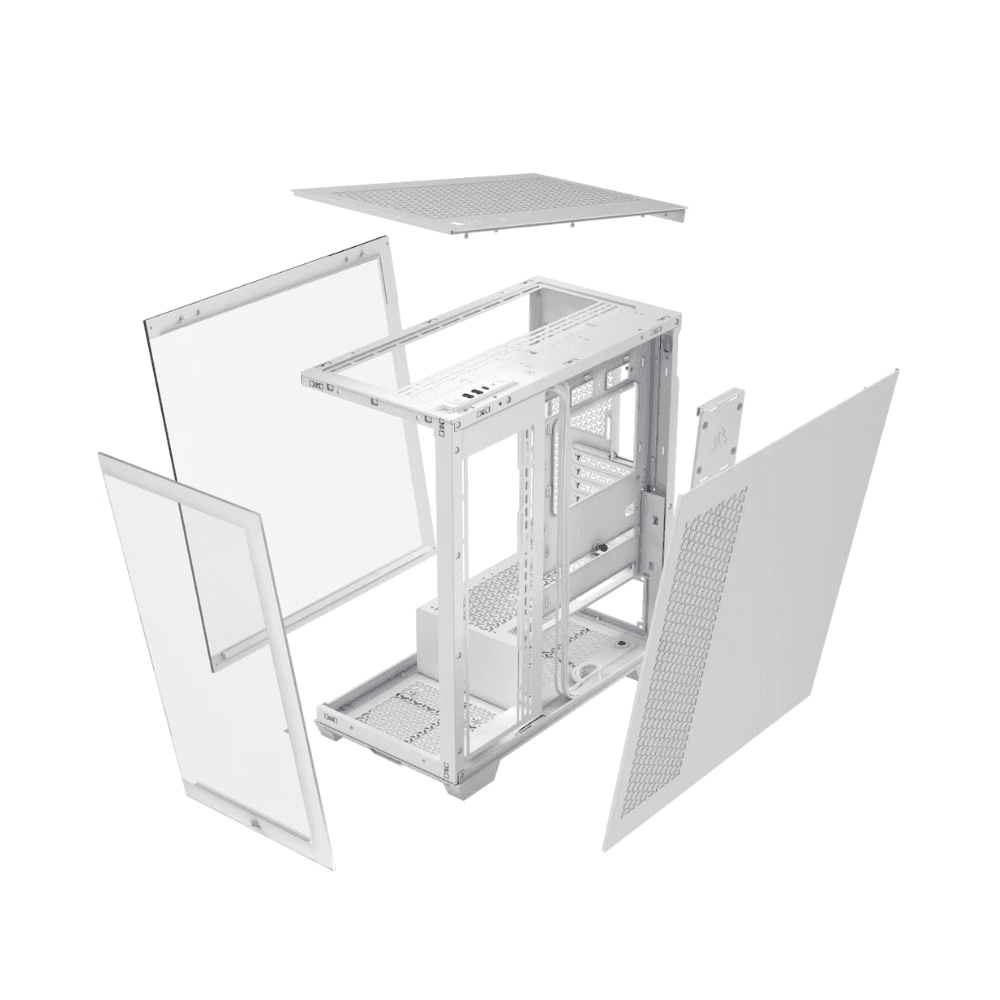 CORSAIR 3500X TEMPERED GLASS MT CASE WHITE — thumbnail 4 of 5