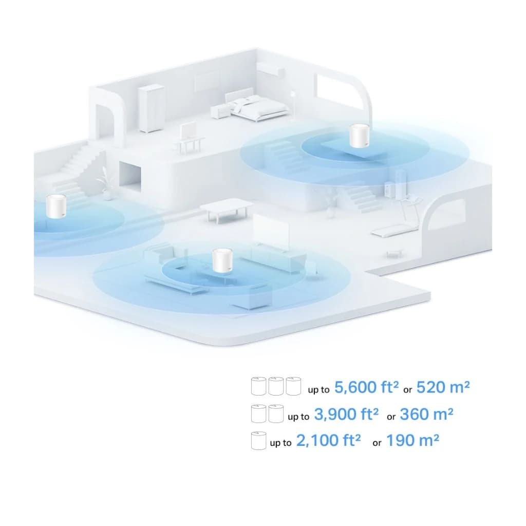 TP-Link Deco X10 AX1500 Whole Home Mesh Wi-Fi 6 System 2-Pack — thumbnail 6 of 7