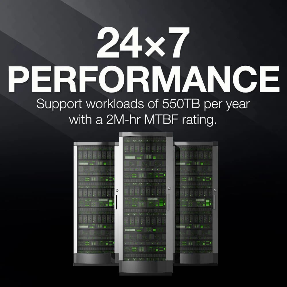 Seagate Exos 7E10 Enterprise HDD – 10TB, 7200 RPM, SATA/SAS, 550TB/yr Workload, 2M Hours MTBF — thumbnail 3 of 6