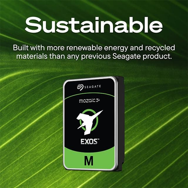 Seagate Exos M 30TB Enterprise Internal Hard Drive HDD - 3.5in 6GB/s SATA 7200RPM 2.5M MTBF — thumbnail 6 of 10