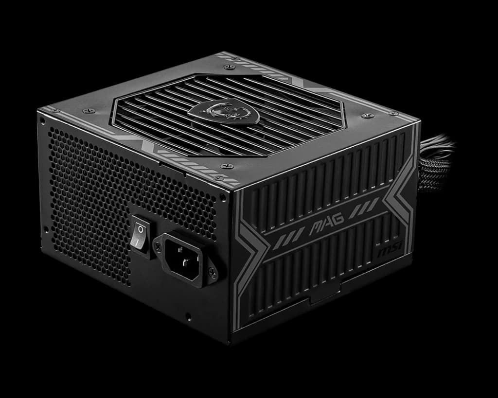 MSI MAG A750BN PCIE5 750W Power Supply — 80 PLUS Bronze Certified, ATX PSU, PCIe 5.0 12VHPWR Connector, Active PFC, 120mm Fan, Gaming PC Power Supply — thumbnail 4 of 5