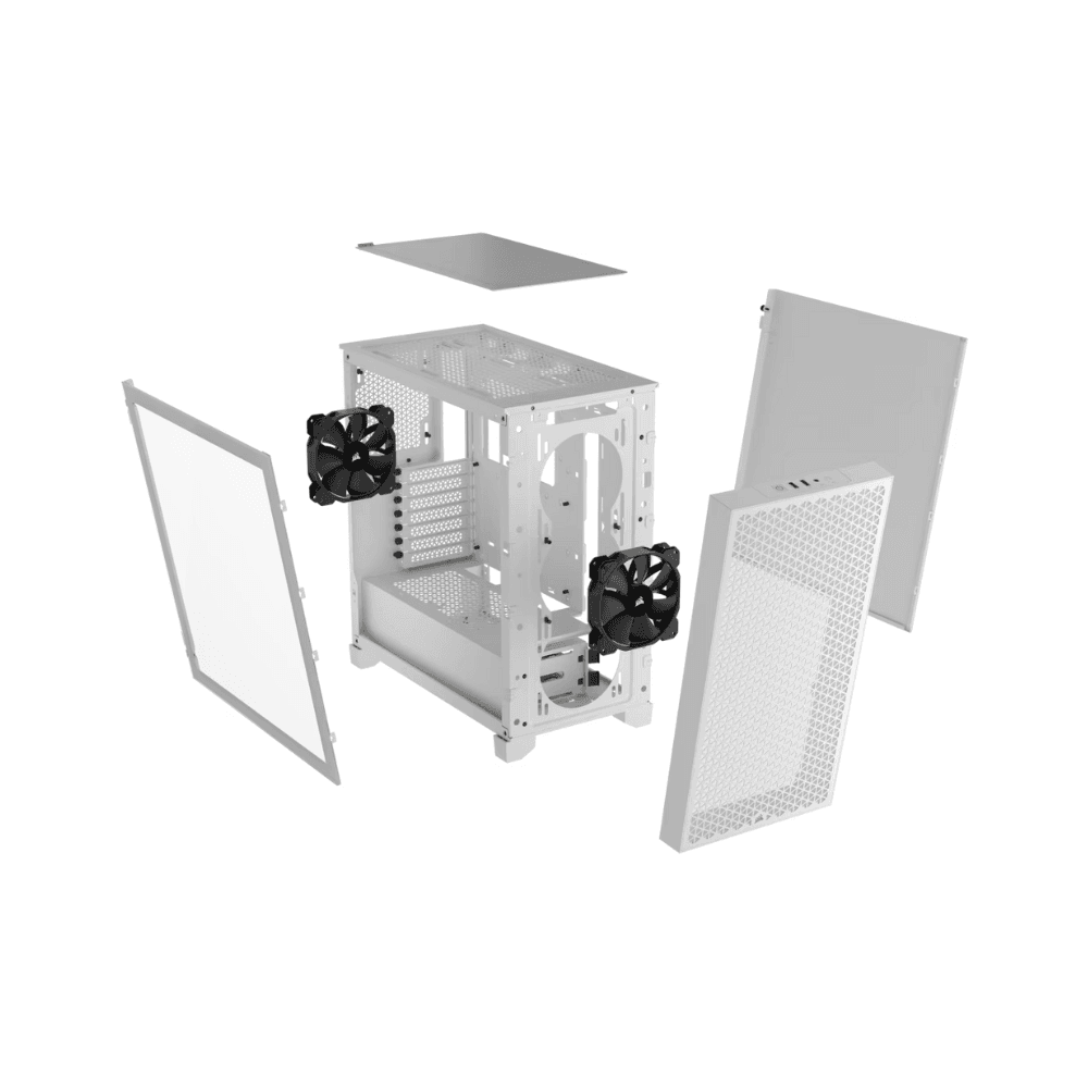 CORSAIR 3000D AIRFLOW TEMPERED GLASS MT CASE WHITE — thumbnail 7 of 7