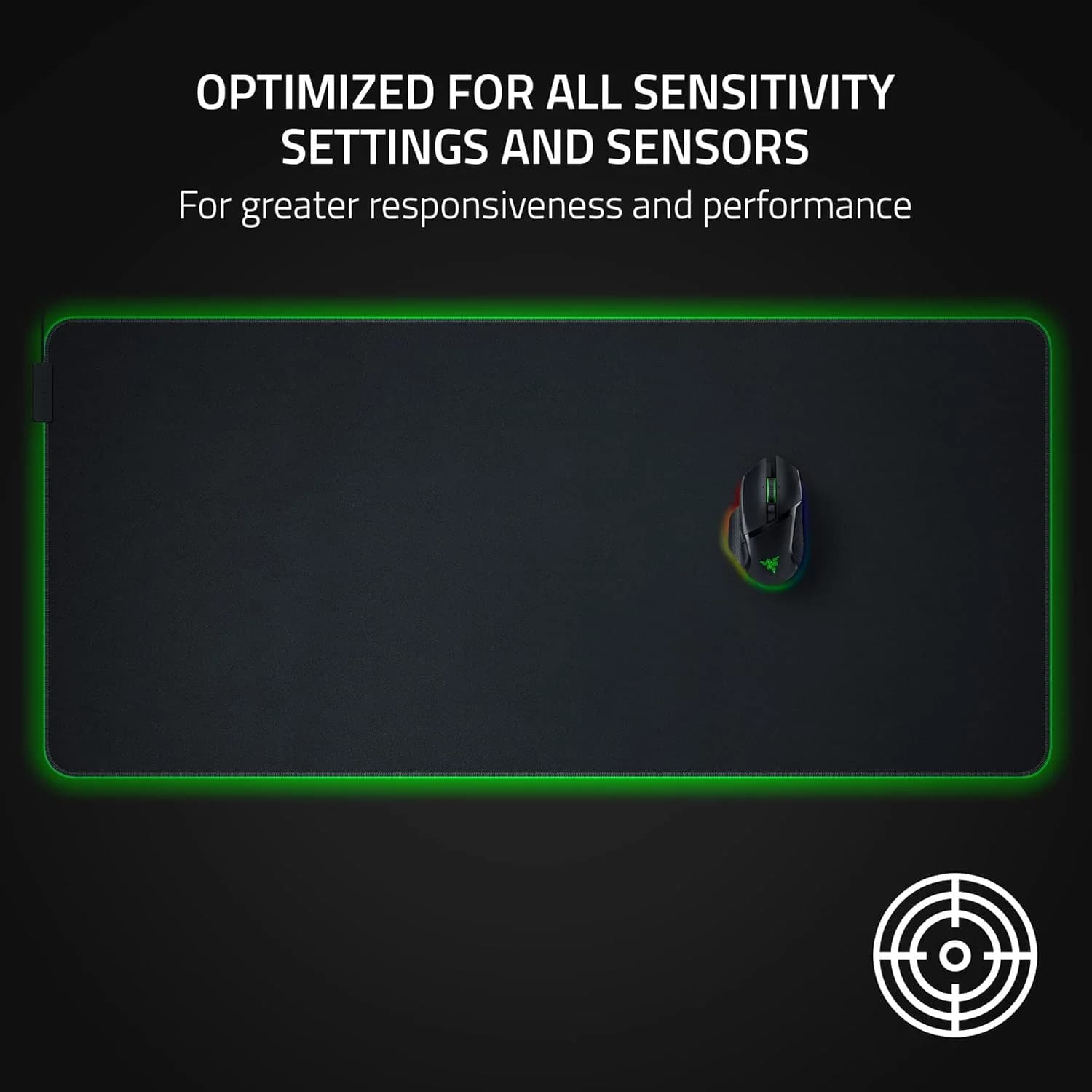 Razer Goliathus Chroma 3XL Gaming Mouse Pad: Micro-Textured Cloth Surface - Large to Cover Desk Setup - Chroma RGB - Optimized for All Sensitivity Settings and Sensors - Non-Slip Rubber Base — thumbnail 3 of 6