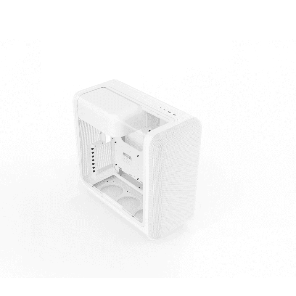 HYTE X50 TEMPERED GLASS SIDE PANAL MID TOWER CASE – SNOW WHIET — thumbnail 6 of 6