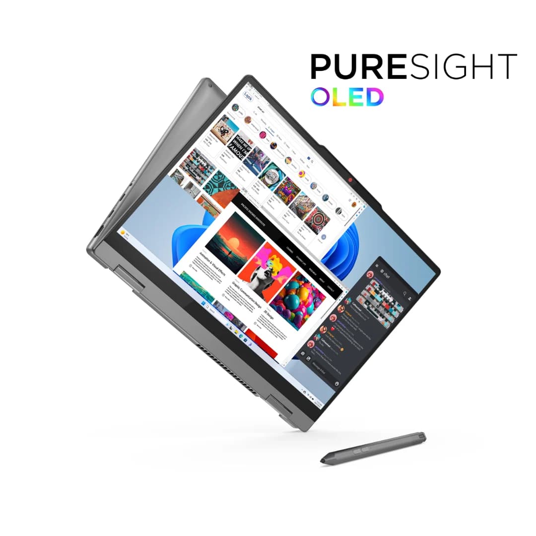 Lenovo IdeaPad 5 2-in-1, Intel® UHD Graphics, Intel Core i7-13620H, RAM 16GB, SSD 512GB, 14.0 Inch WUXGA OLED Touch, Luna Gery