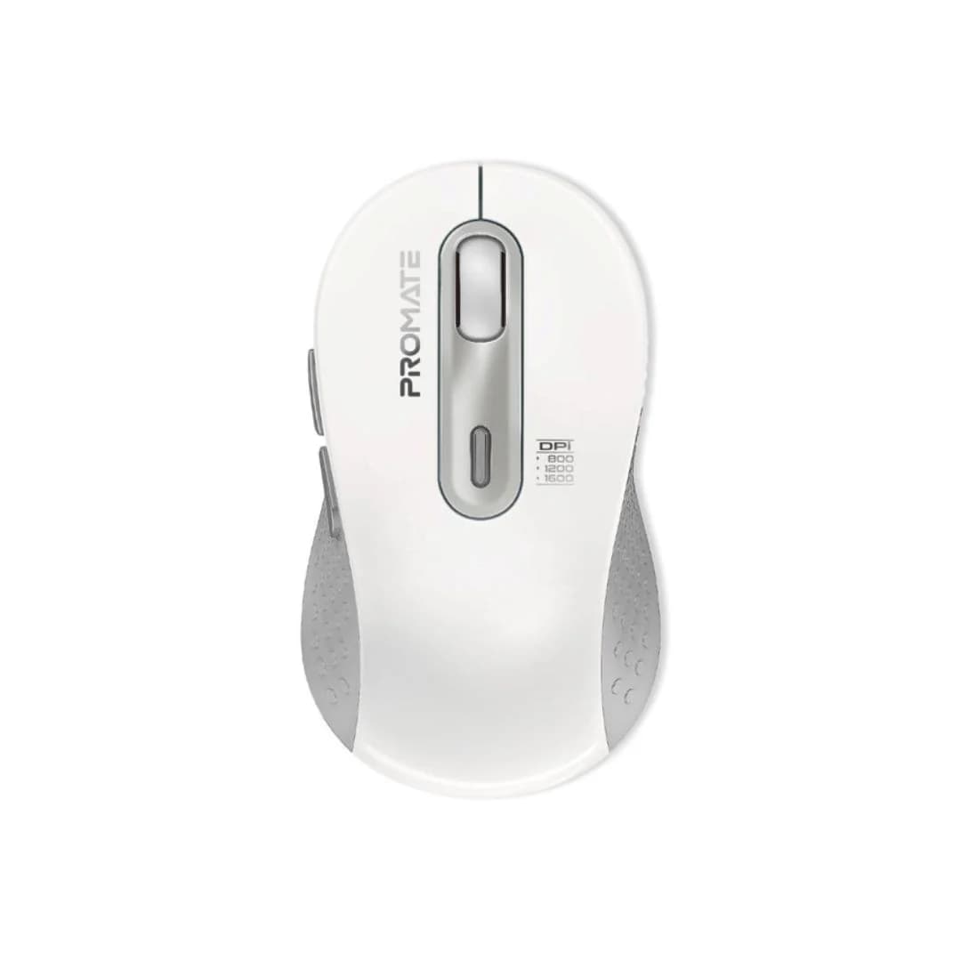 Promate Ken Dual Mode Wireless Mouse - White