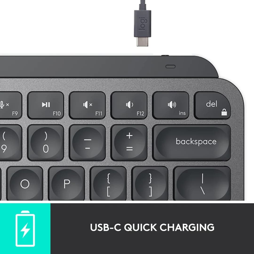 Logitech MX Keys Mini Wireless Keyboard - Graphite — thumbnail 4 of 4