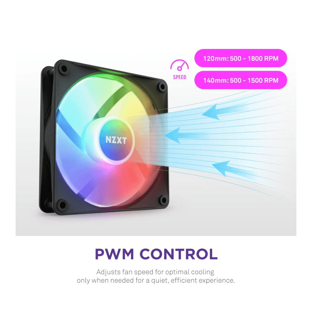 NZXT FAN CASE CORE F120 RGB BLACK — thumbnail 3 of 3