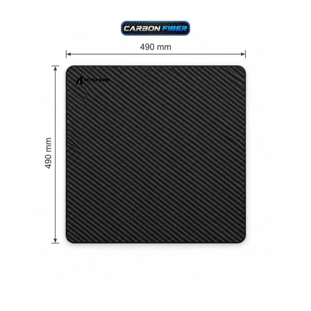 ATTACK SHARK CM04 XL 490x490mm Carbon Fiber Gaming Mouse Pad - Eclipse Black