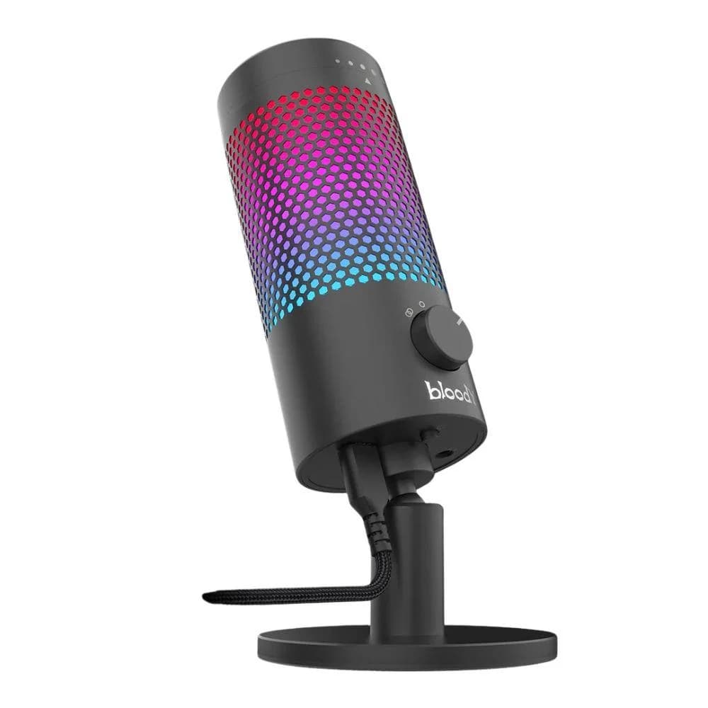 Bloody GM50 Pro USB Streaming Microphone – 4 Polar Patterns, RGB Lighting, Tap-to-Mute, High-Fidelity Sound for PC, Mac & Consoles — thumbnail 7 of 8