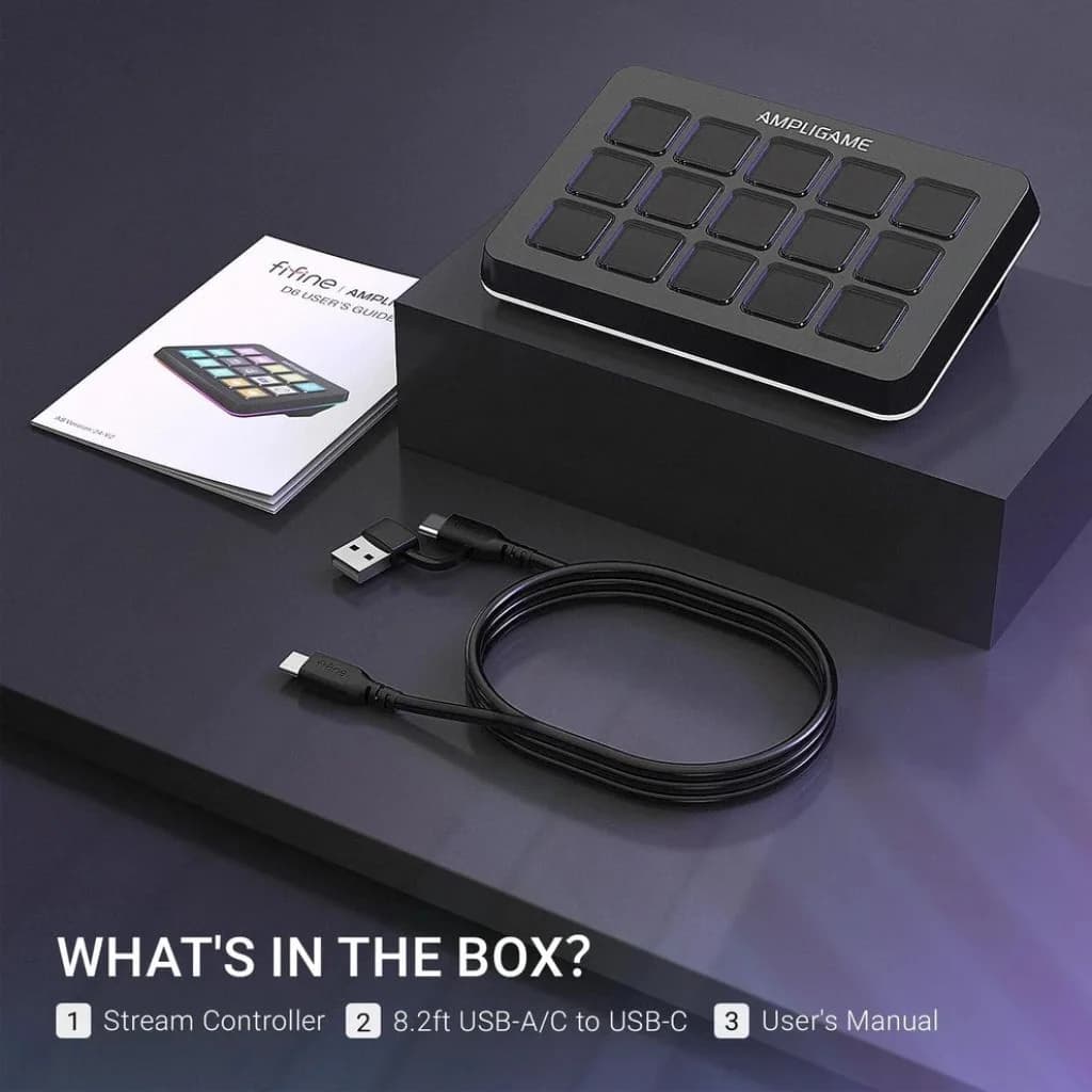 FIFINE AmpliGame D6 - RGB Stream Controller Deck — thumbnail 4 of 7