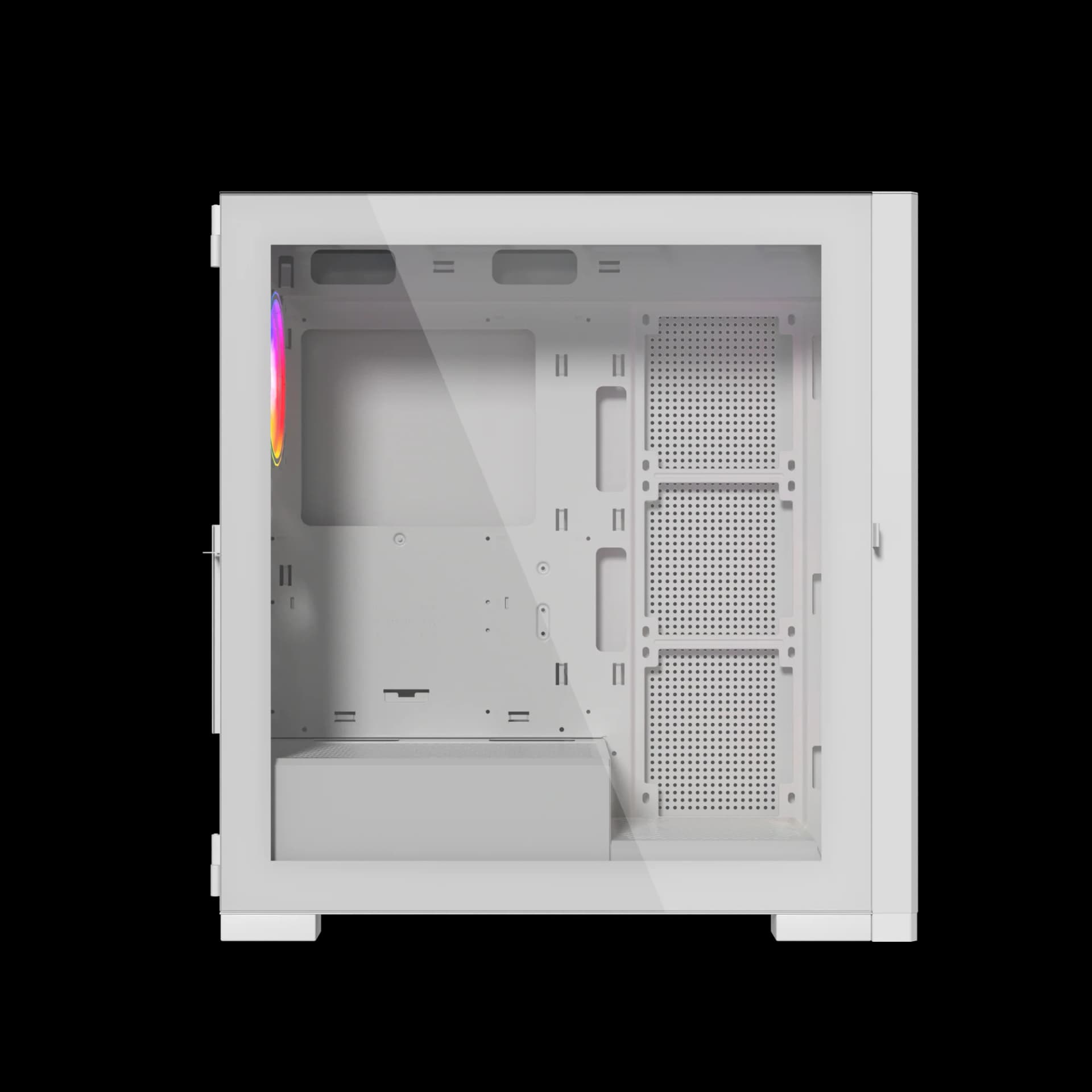 Raptor 290-XL ARCTIC HAWK RGB Mid Tower Case - White — thumbnail 5 of 10