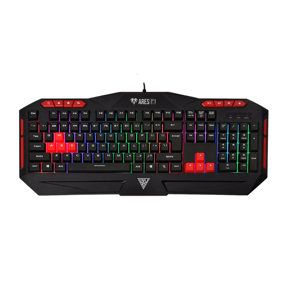 GAMDIAS ARES P1 RGB Gaming Keyboard – Black — thumbnail 2 of 5
