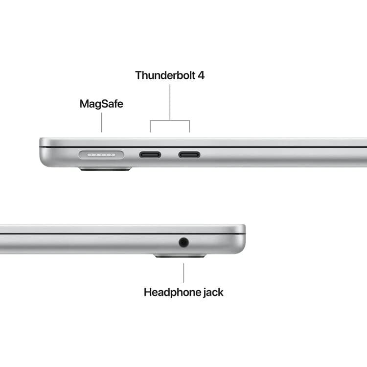 Apple 13" MacBook Air M5 10-Core CPU - 24GB RAM  -  1TB SSD - 10-Core GPU - Arabic (Silver) — thumbnail 5 of 8