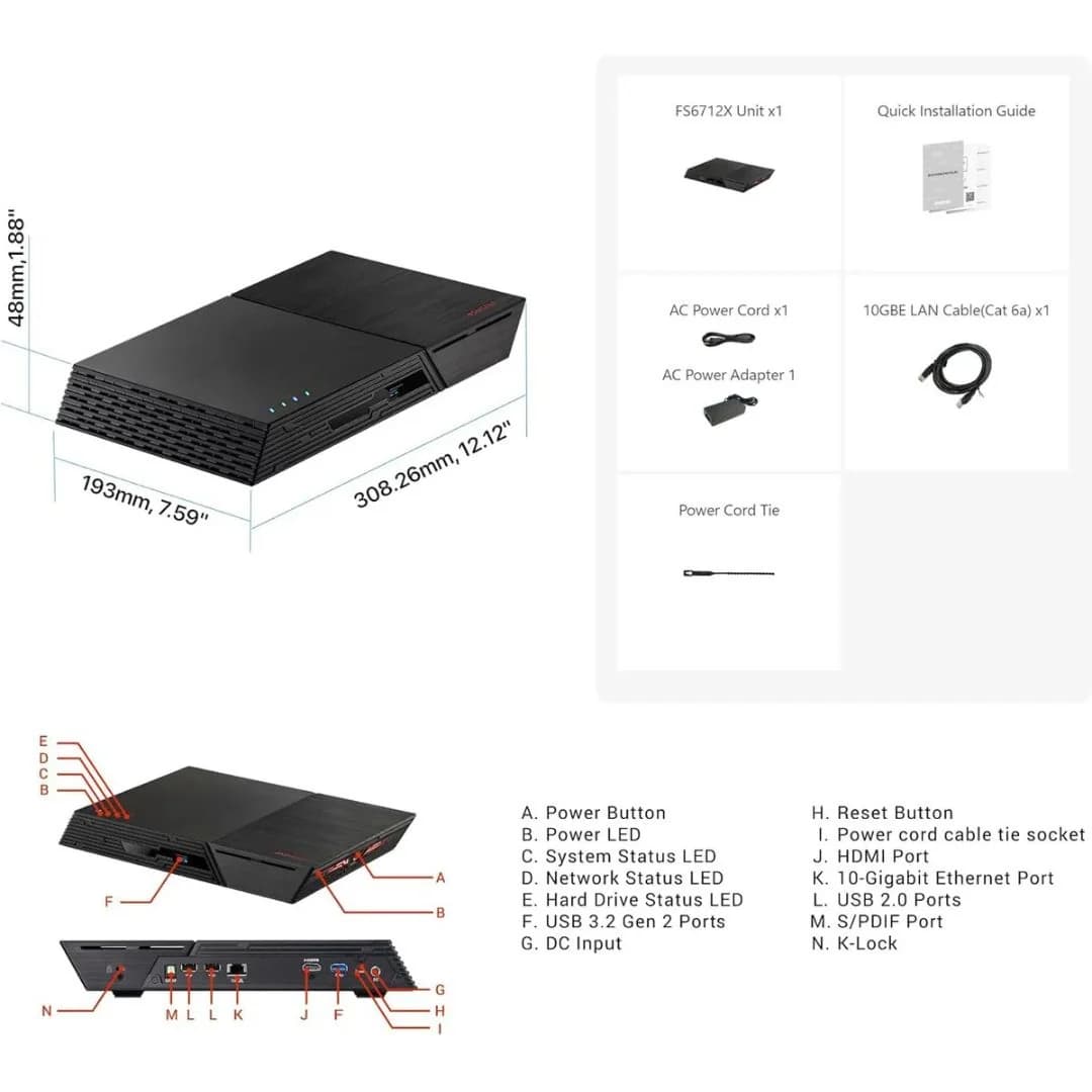Asustor FLASHSTOR 12 PRO Server - FS6712X — thumbnail 4 of 4