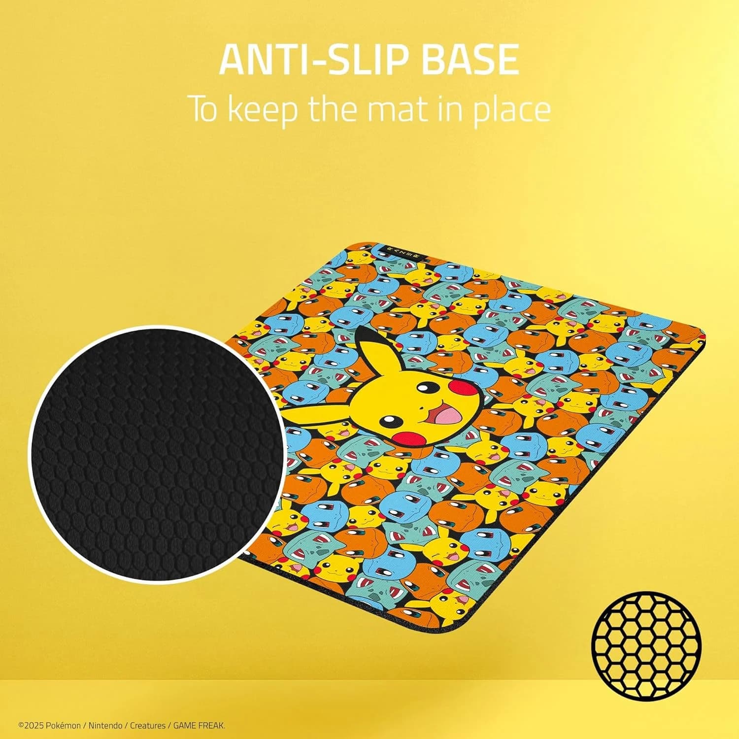 Razer Gigantus V2 Pokémon Edition - Soft Gaming Mouse Mat for Speed and Control - Micro Fabric Surface - Thick Rubber Foam - Non-Slip Base - 360 x 275 x 3 mm | Pokémon Kanto — thumbnail 7 of 7