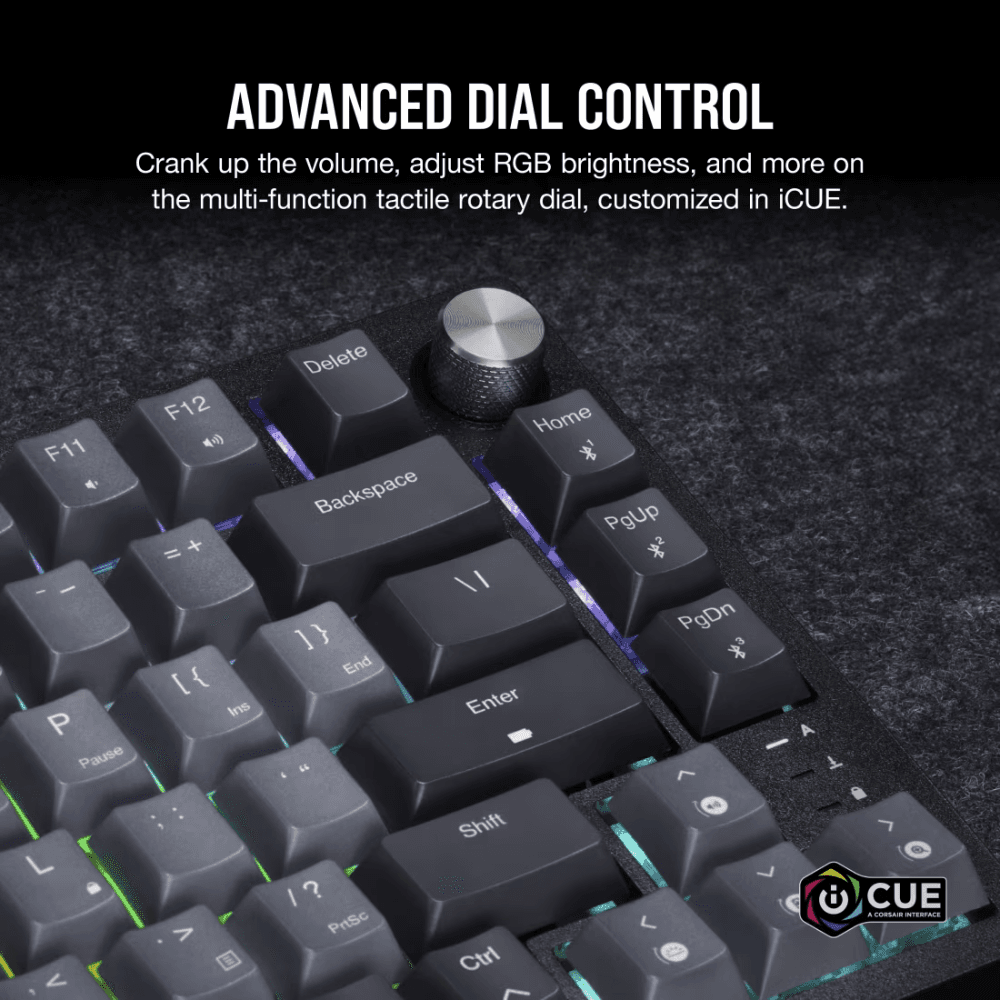 CORSAIR K65 PLUS WIRELESS 75% RGB Mechanical Gaming Keyboard — thumbnail 6 of 6