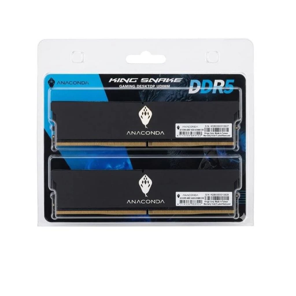 ANACONDA King Snake K5 DDR5 32GB (2x16GB) 6000MHz CL38 - Black