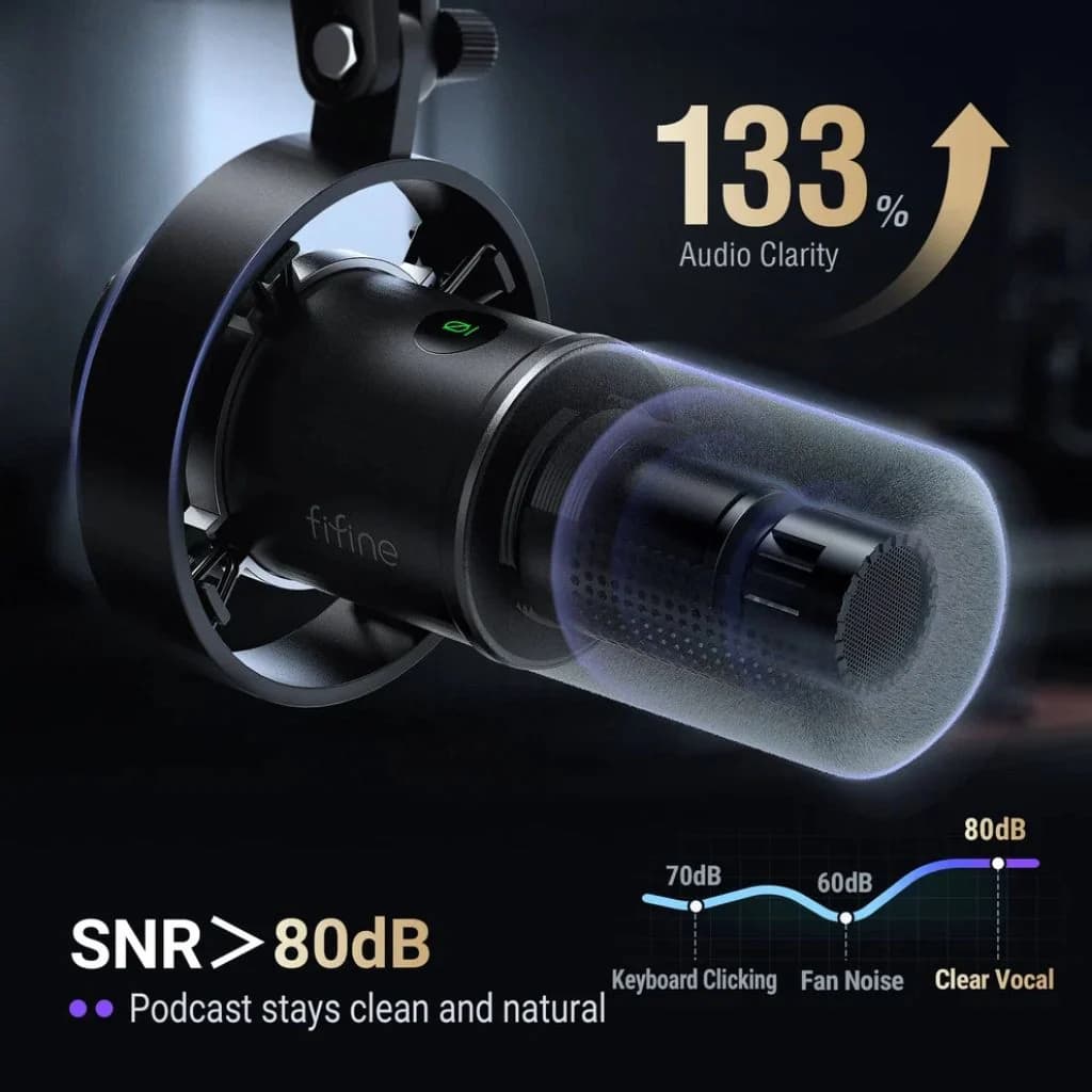 FIFINE AmpliTank K688 - USB/XLR Dynamic Microphone — thumbnail 8 of 8