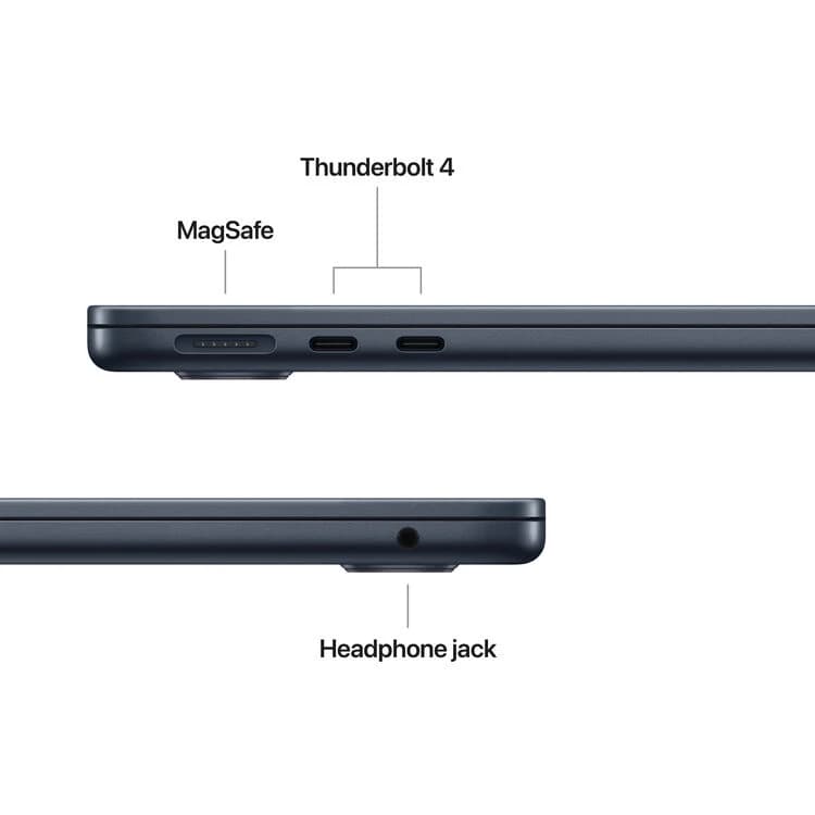 Apple 13" MacBook Air M5 10-Core CPU - 24GB RAM - 1TB SSD - 10-Core GPU - Arabic (Midnight) — thumbnail 3 of 8