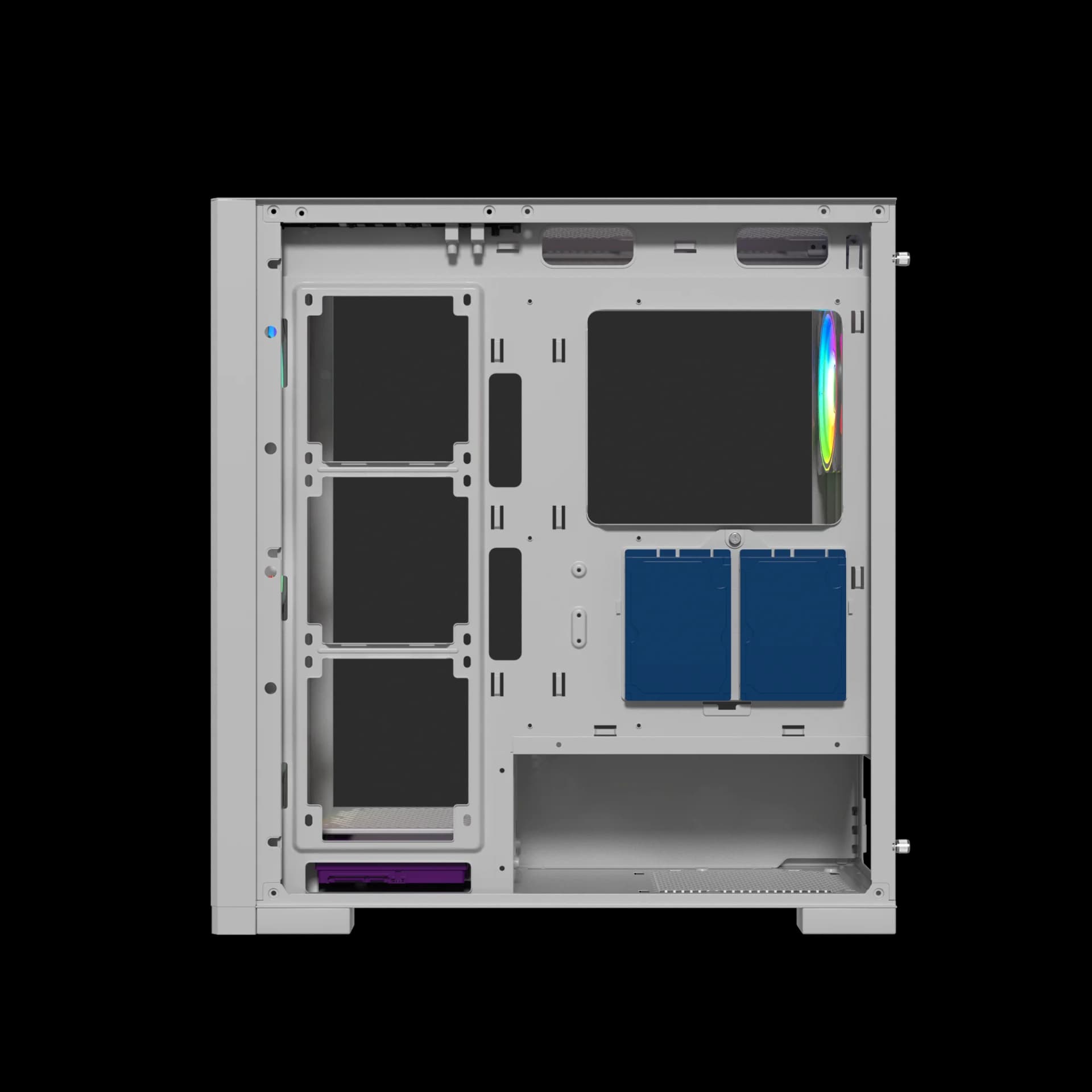 Raptor 290-XL ARCTIC HAWK RGB Mid Tower Case - White — thumbnail 7 of 10