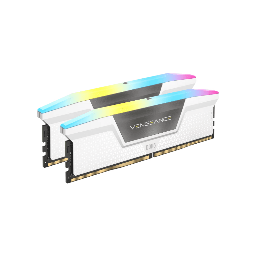 CORSAIR RAM VENGEANCE RGB DDR5 KIT 2X32GB 6400 CL32 XMP WHITE