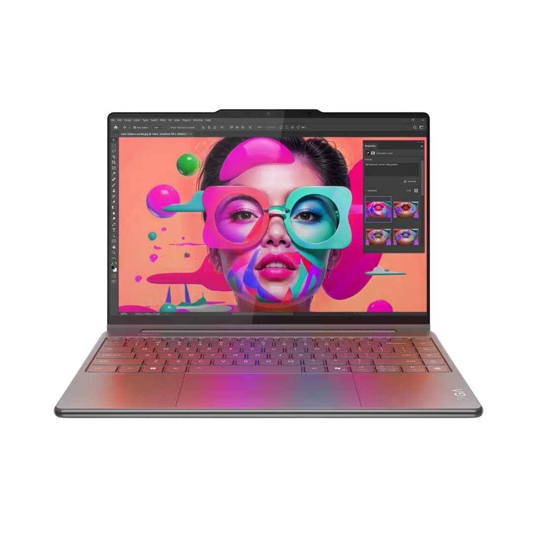 Lenovo Yoga 9 Aura Edition, Intel® Arc™ Graphics 140V, Intel Core Ultra 7-258V, RAM 32GB, SSD 1TB, 14 Inch WQXGA+ OLED 120Hz Touch, Luna Grey — thumbnail 7 of 9